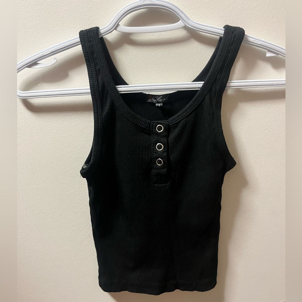 Black tank top
